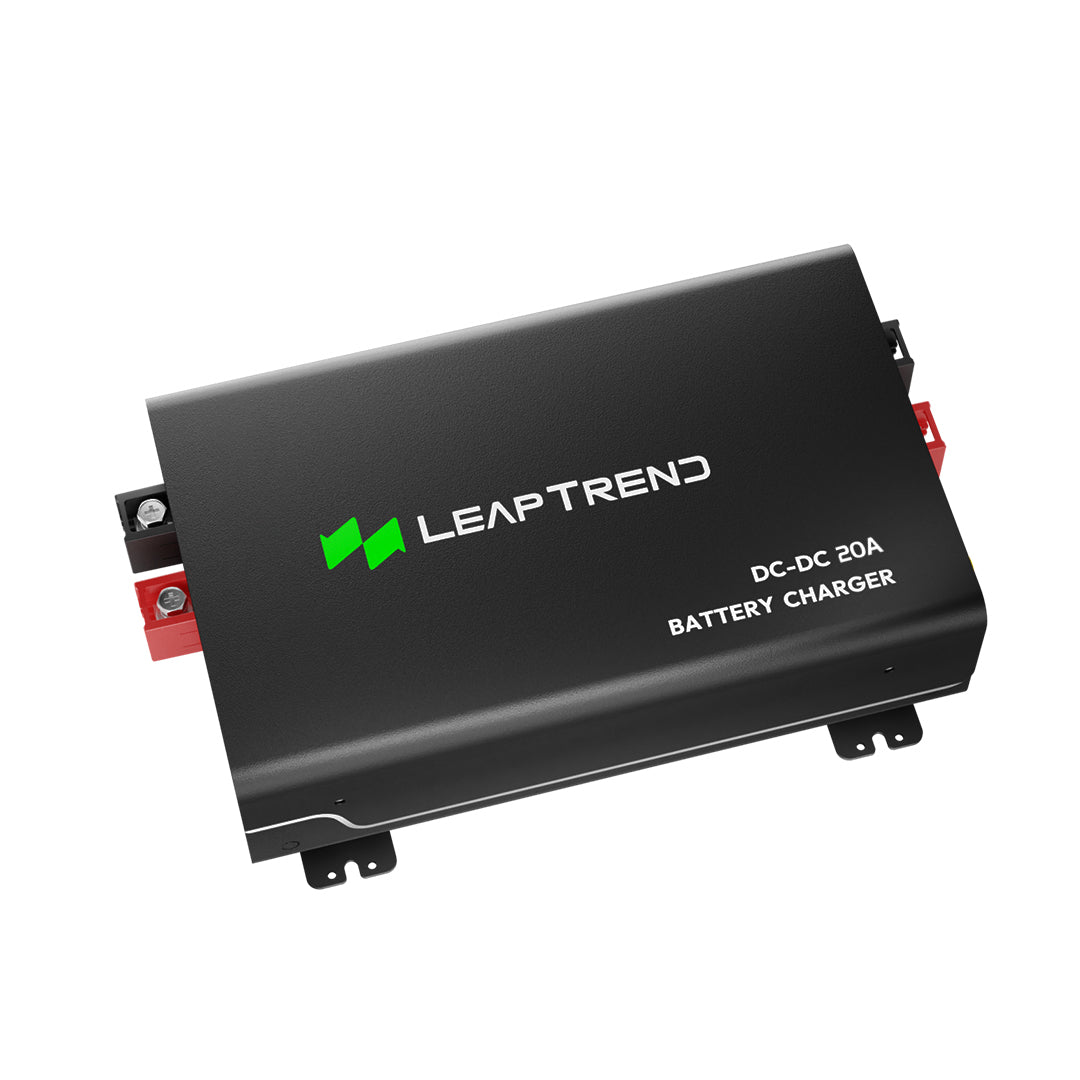 Leaptrend 20A DC to DC Charger 12V Battery Charger For RV Camper Travel  Trailer Caravan Boat Charging Lithium AGM Flooded Gel LiFePO4 Deep Cycle