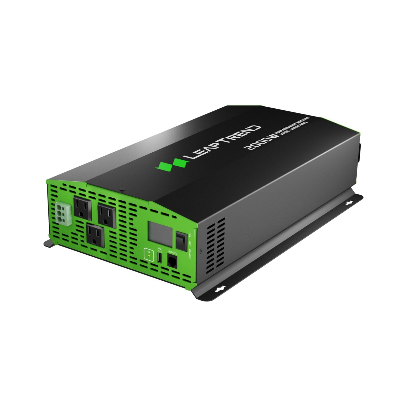 Leaptrend® 2000W 12V to 110/120V Pure Sine Wave Battery Power Inverter