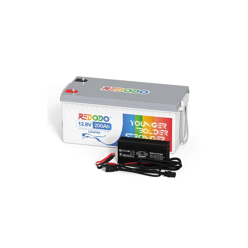 Leaptrend 12V 200Ah LiFePO4 Battery & Charger