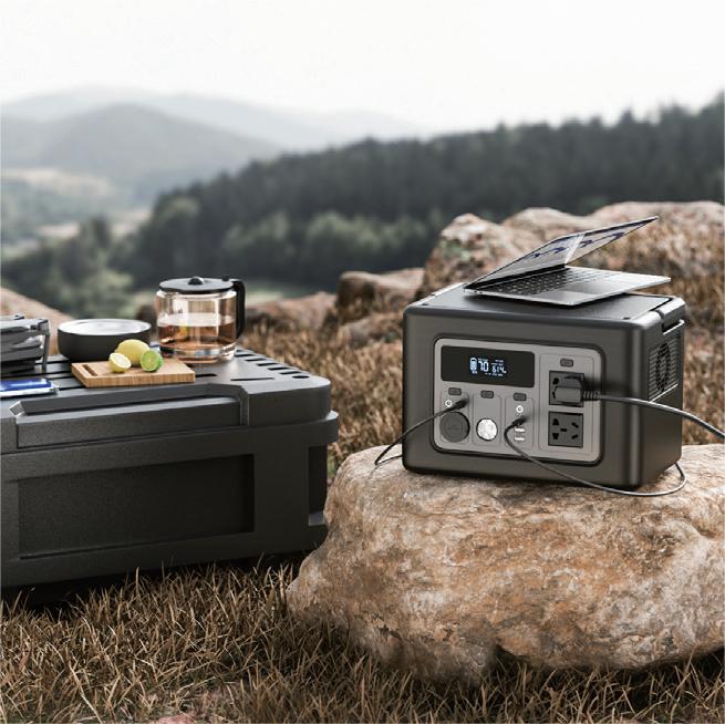Leaptrend FH700Q Portable Power Station, 614Wh Capacity with 2 x 700W AC Outlets, 1.4 Hours Fast Charging/ Solar Generator (Solar Panel Not Included) for Outdoor Camping/RVs/Home Use