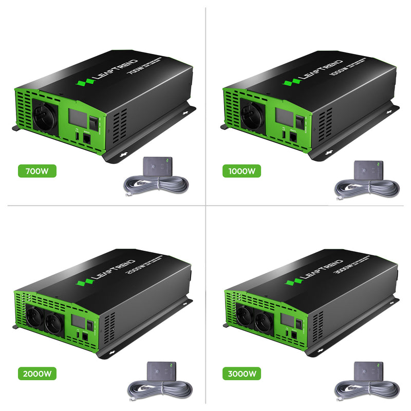 LEAPTREND Pure Sine Wave Power Battery Backup Inverter With Remote Supply Free Power Solution